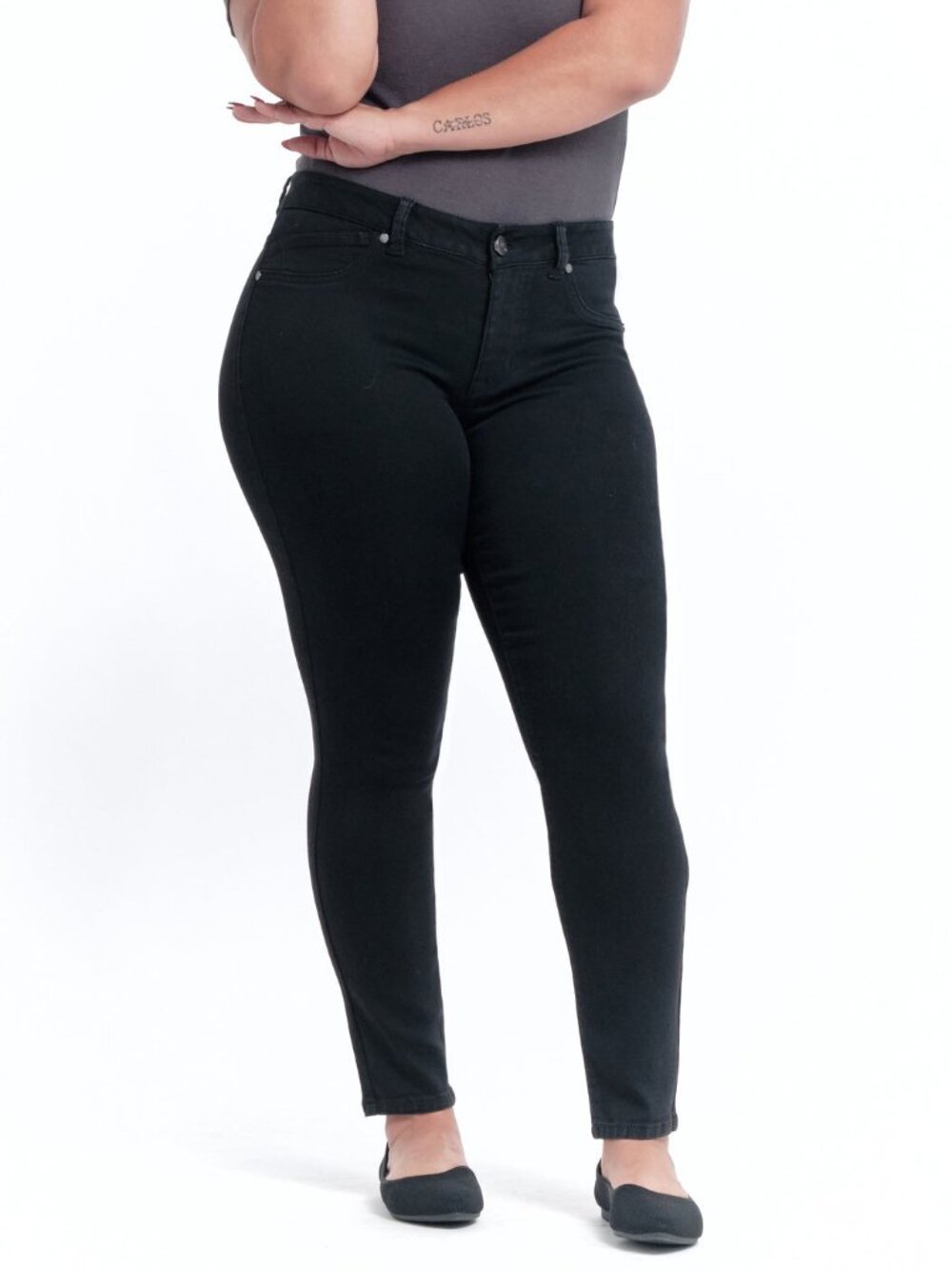 1822 Denim Contour Denim Ankle Skinny Jeans NWT Black Size 10